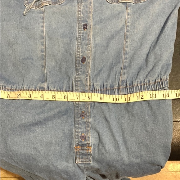 Blue Denim Jumpsuit - Picture 9 of 14